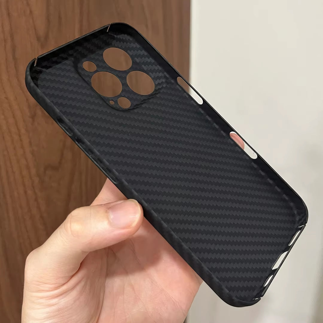 Real Aramid Carbon Fiber I Phone Case Cover on for Iphone 11 12 13 14 15 16 Pro Max plus Mini Promax I12 I13 I14 I15 I16 256/512