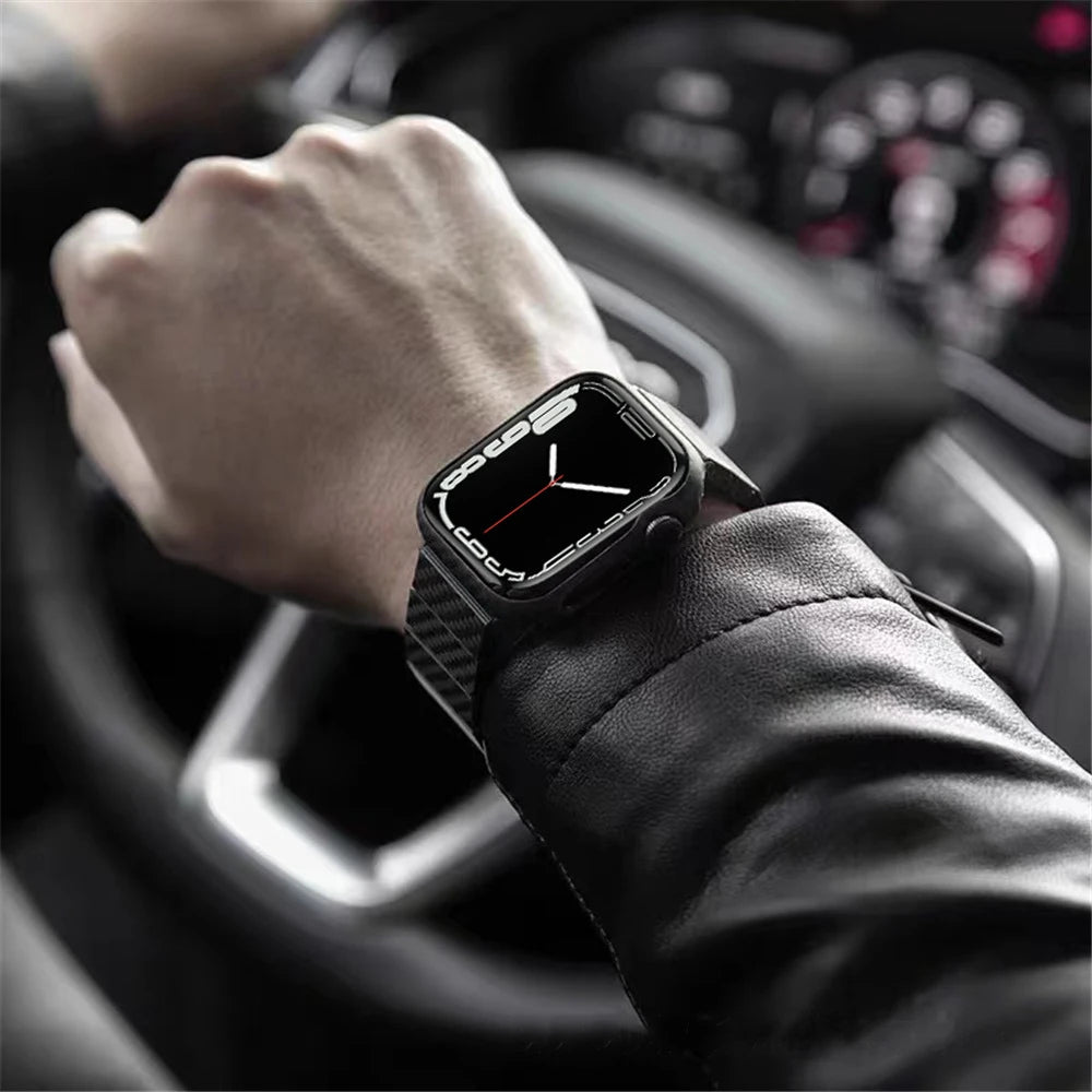 Carbon Fiber Clasp Apple Watch Band