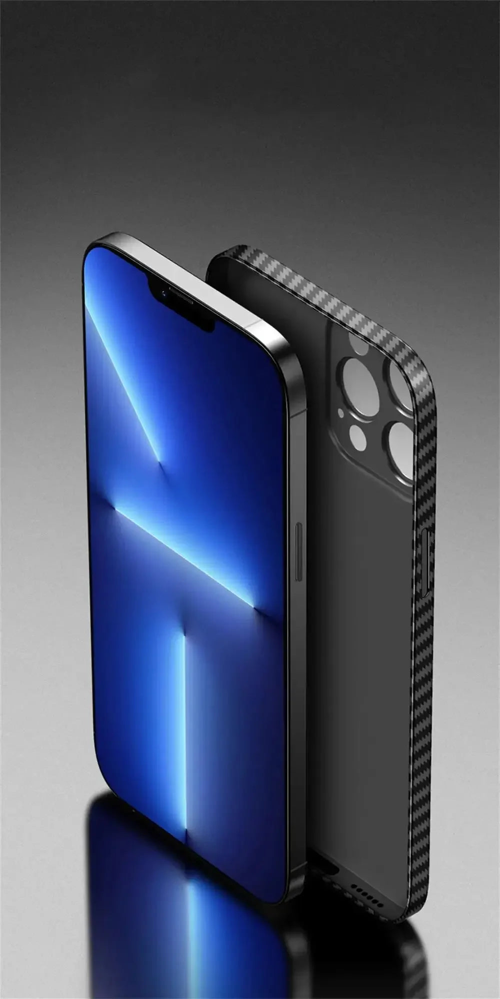 Luxury Ultra Thin Carbon Fiber Matte Case for Iphone 15 14 13 12 Mini 11 Pro Max 15Pro XS XR X 6 7 8 plus SE 0.2MM PP Back Cover