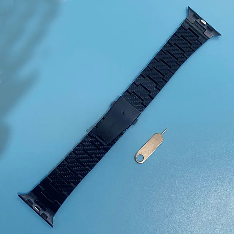 Carbon Fiber Clasp Apple Watch Band