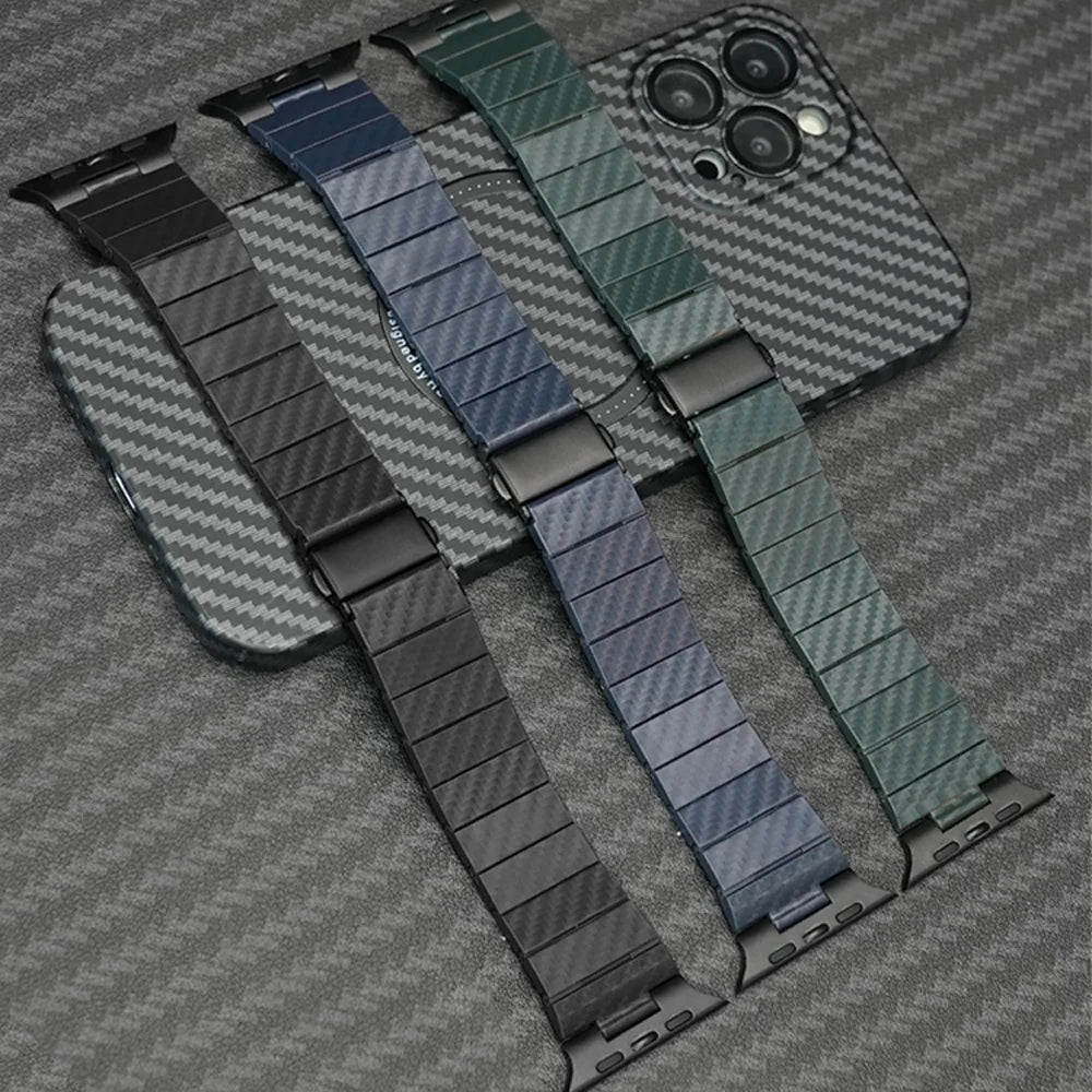 Carbon Fiber Clasp Apple Watch Band