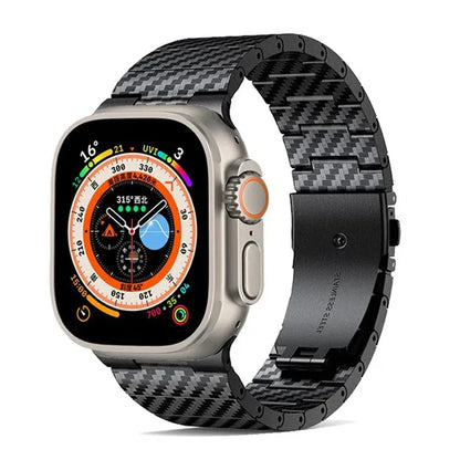 Carbon Fiber Clasp Apple Watch Band