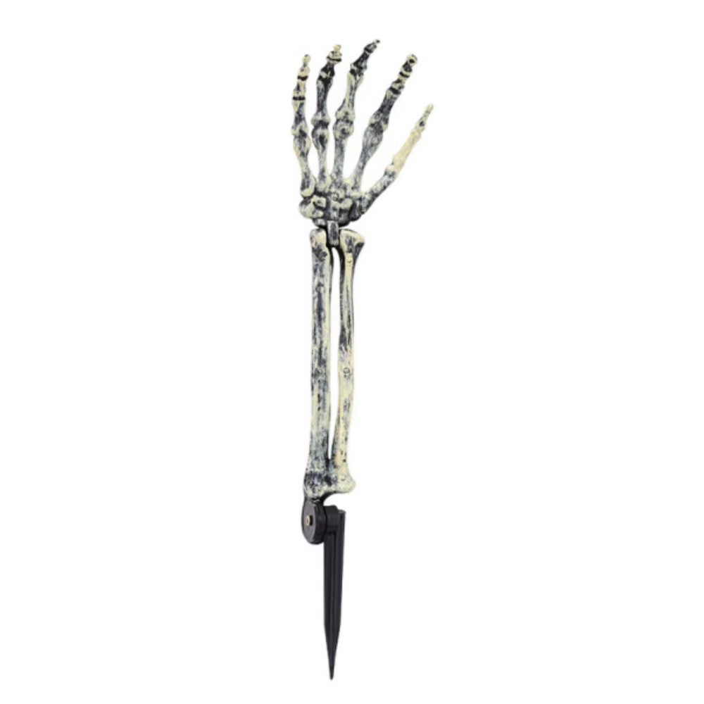 Skeleton Skull & Hands Halloween Yard Stakes Set — product photo
