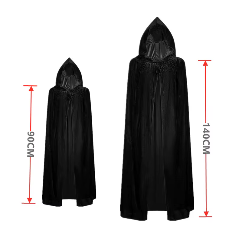 Kids' Grim Reaper Costume with Glowing Red Eyes thumbnail 3