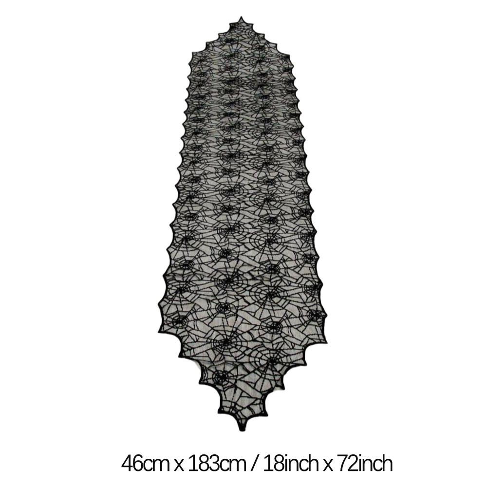 Black Halloween Lace Runners & Decorations thumbnail 12
