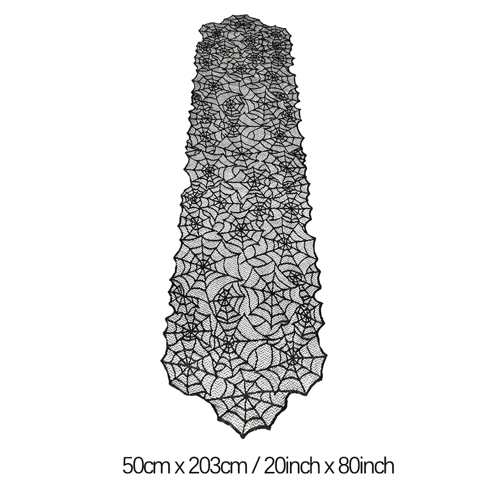 Black Halloween Lace Runners & Decorations thumbnail 2