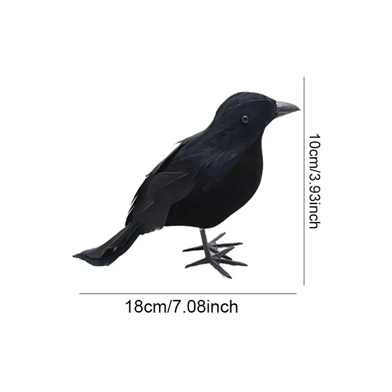 Artificial Halloween Crows thumbnail 5