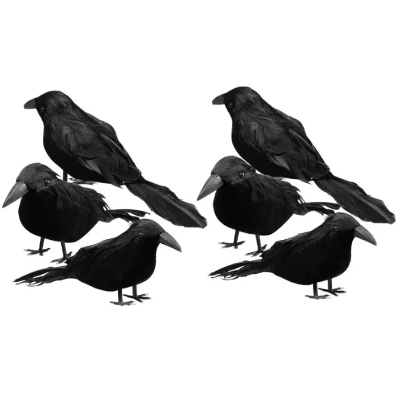 Artificial Halloween Crows thumbnail 4