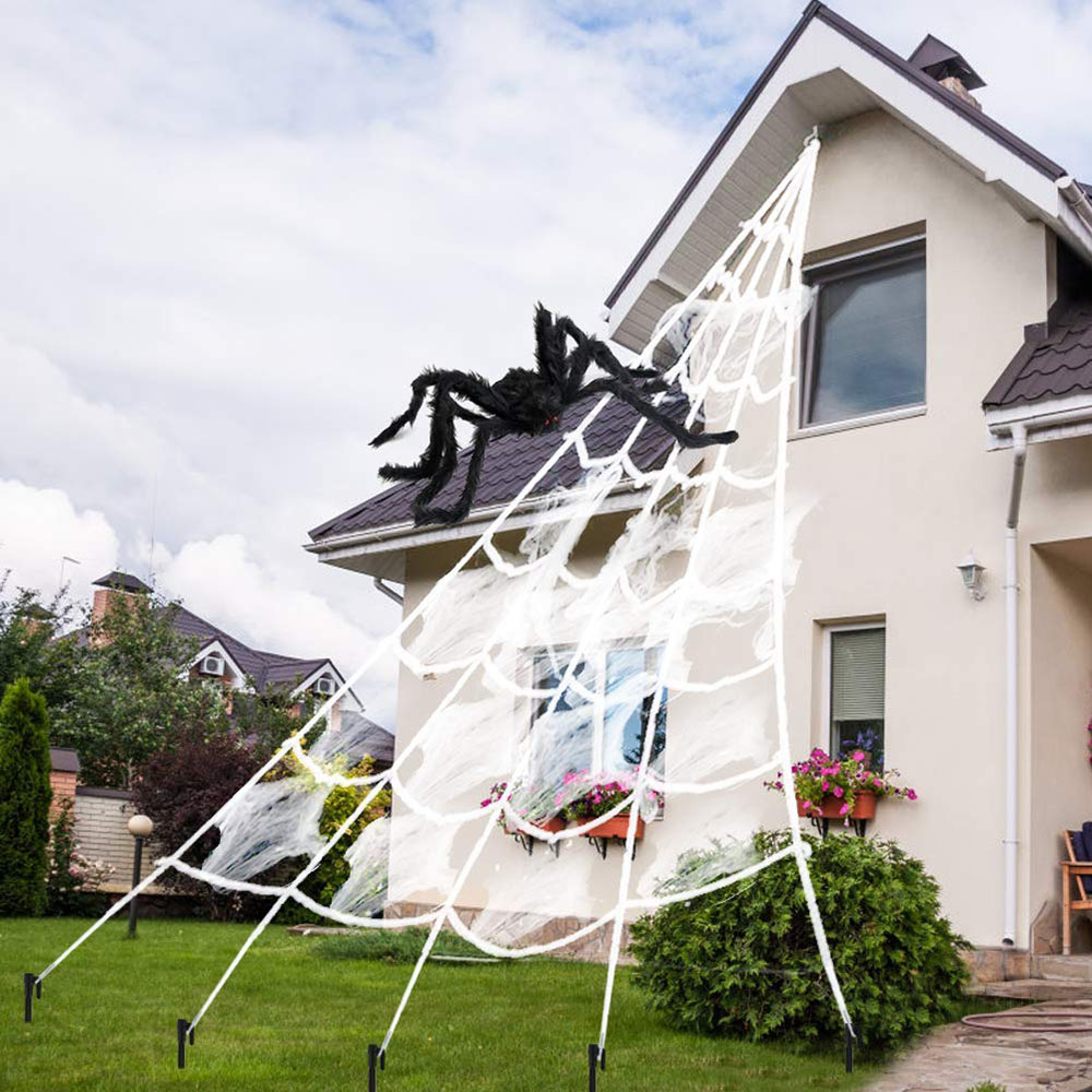 Large Halloween Spiderweb — 5 m (≈ 16 ft 4.9 in) thumbnail 4