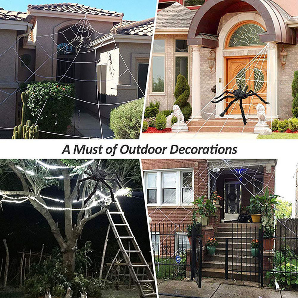 Large Halloween Spiderweb — 5 m (≈ 16 ft 4.9 in) thumbnail 5