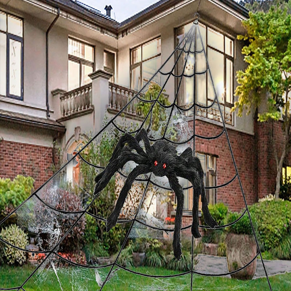 Large Halloween Spiderweb — 5 m (≈ 16 ft 4.9 in) thumbnail 3