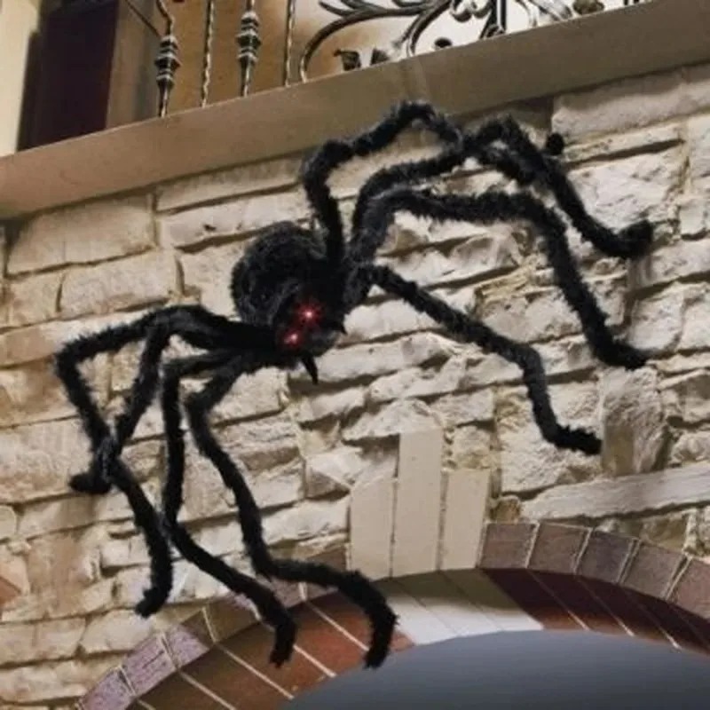 Posable Black Halloween Spider