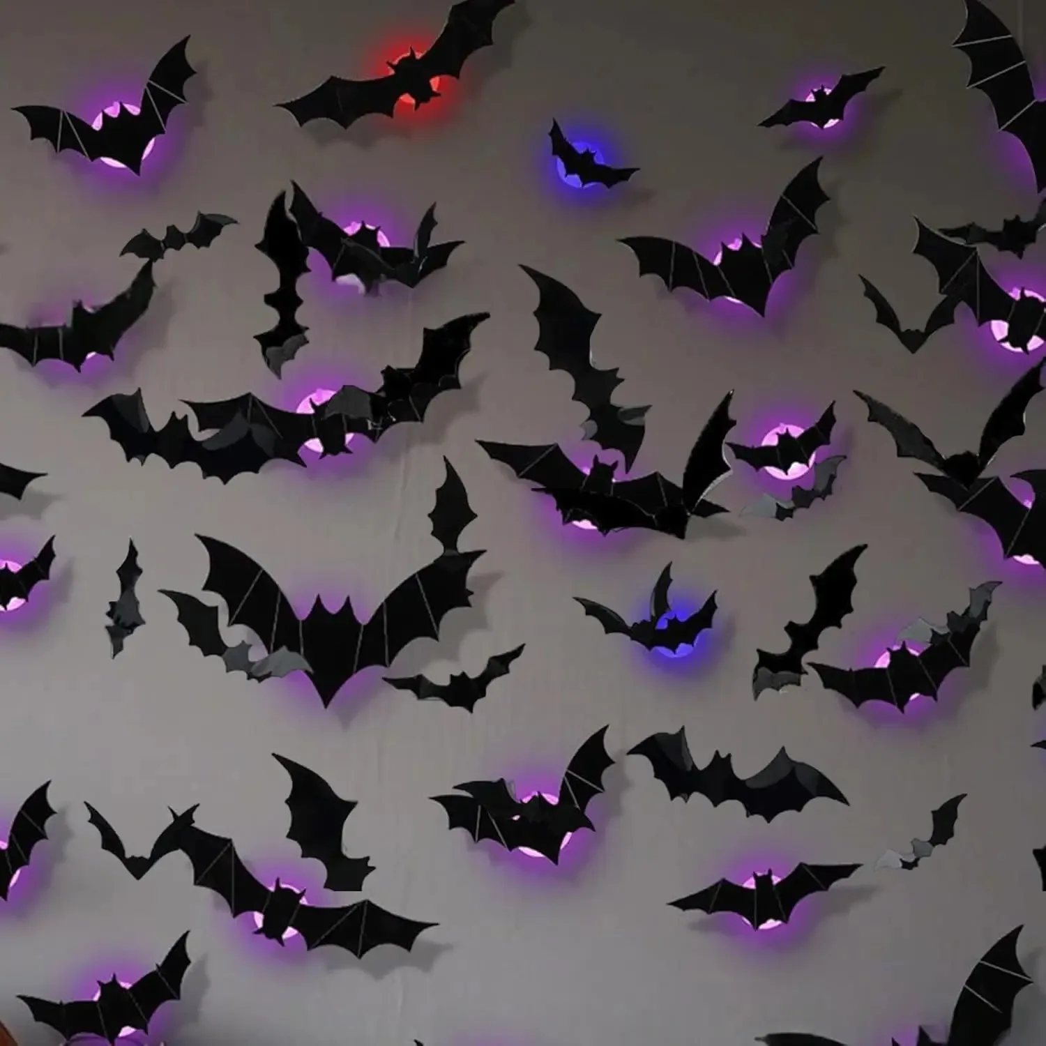 LED Halloween Bat & Spider Wall Decorations thumbnail 7