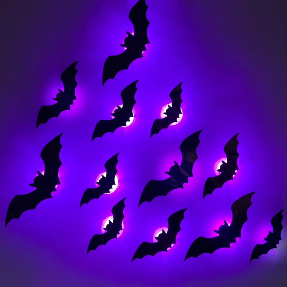 LED Halloween Bat & Spider Wall Decorations thumbnail 6