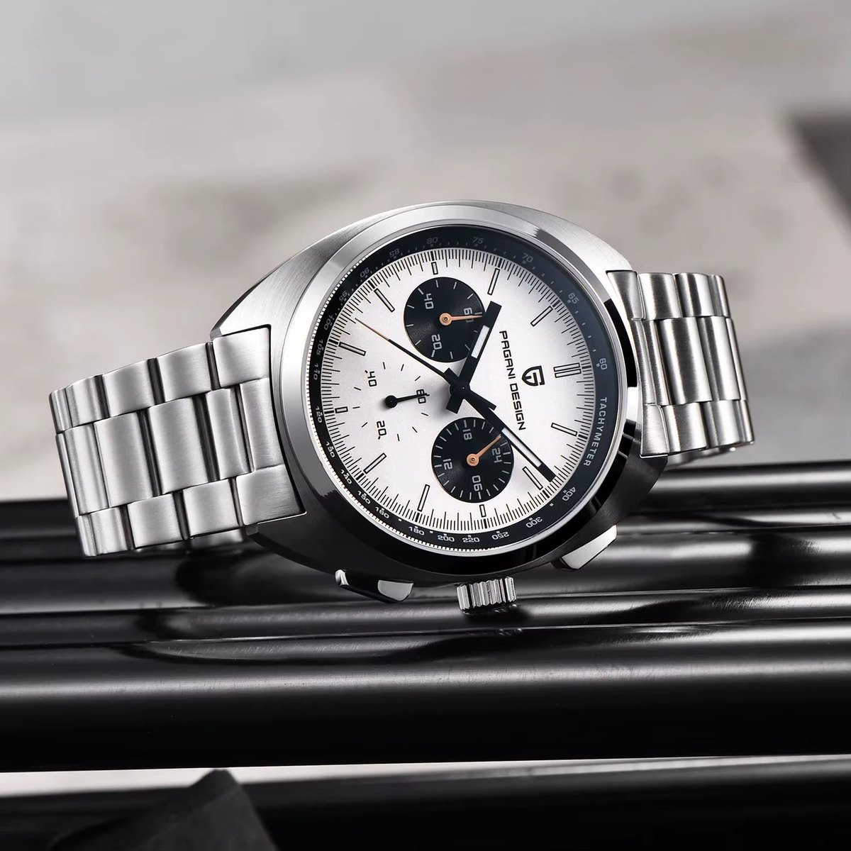 Pagani Design PD-1718 Panda Chronograph White thumbnail 2