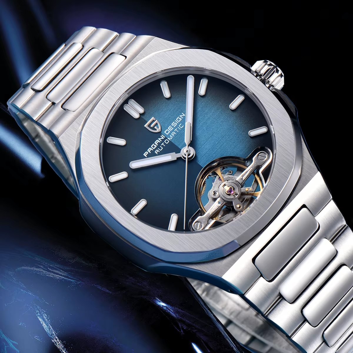 Pagani Design Skeleton Tourbillon Automatic Watch Standard
